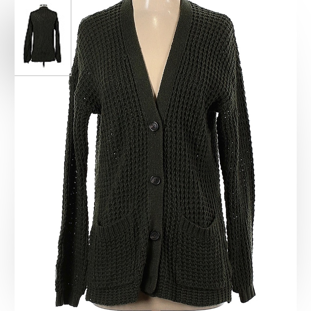 American Eagle Green oversized Cardigan